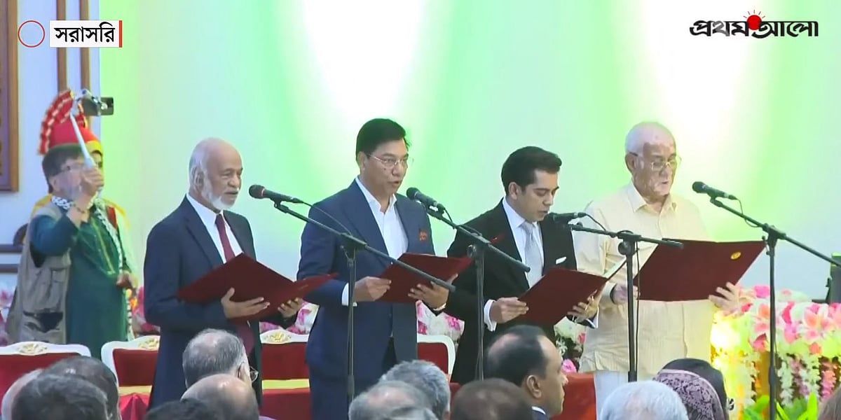 শপথ নিলেন চার মন্ত্রী ও দুজন প্রতিমন্ত্রী